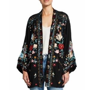 Johnny Was Hewey Embroidered Sequin Kimono Size XL